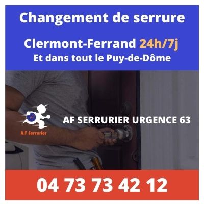 changement de serrure clermont-ferrand