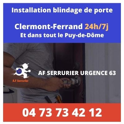 installation blindage porte clermont-ferrand