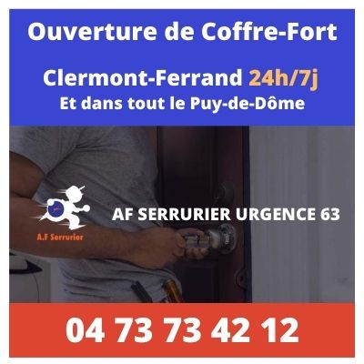 ouverture coffre fort clermont-ferrand