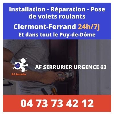 pose de volets roulants clermont-ferrand