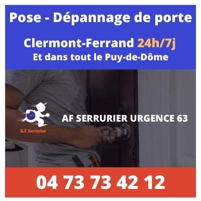 pose et depannage de portes clermont-ferrand