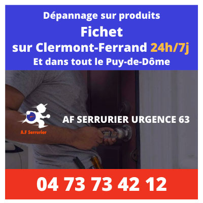 Serrure Fichet à Clermont-Ferrand