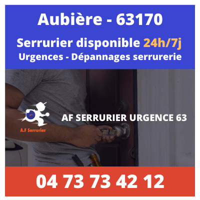 Contact pour faire appel à un Serrurier sur Aubière