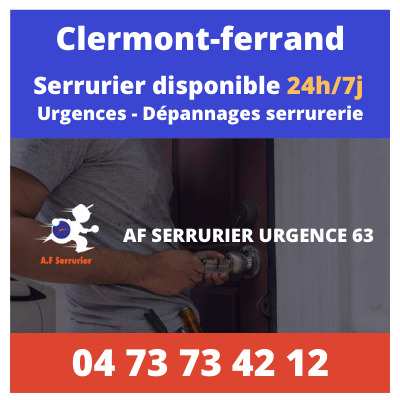 Contact pour faire appel à un Serrurier sur Clermont-Ferrand