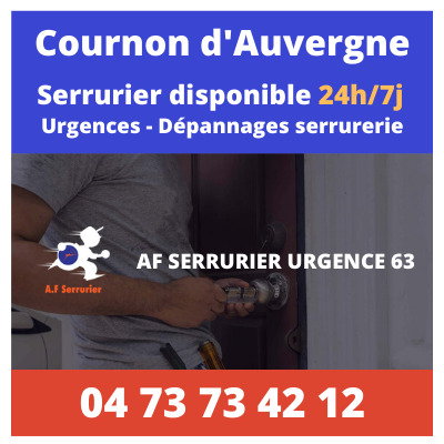 Contact pour faire appel à un Serrurier sur Cournon d'Auvergne