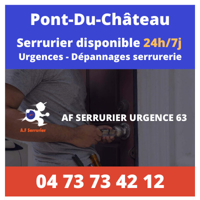 Contact pour faire appel à un Serrurier sur Pont-du-Chateau