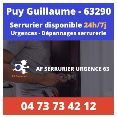 Contact pour faire appel à un serrurier sur Puy Guillaume