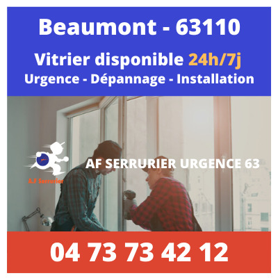 Contact pour faire appel à un Vitrier sur Beaumont