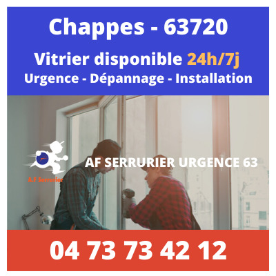 Contact pour faire appel à un Vitrier sur Chappes