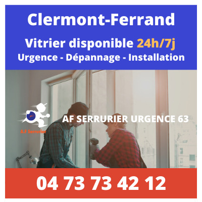 Contact pour faire appel à un Vitrier sur Clermont-Ferrand