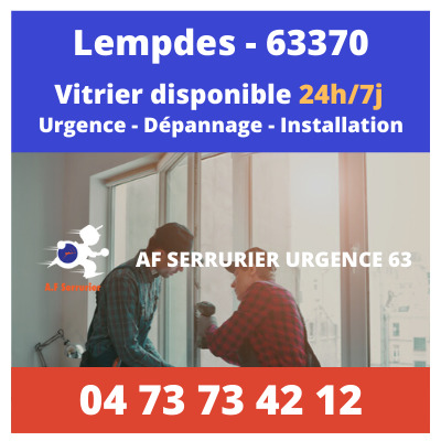 Contact pour faire appel à un Vitrier sur Lempdes