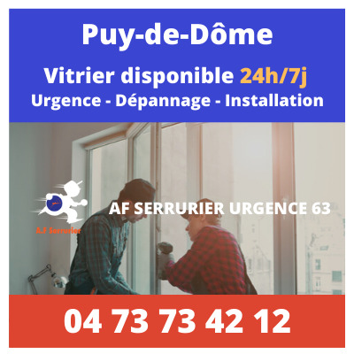 intervention vitrier puy-de-dome